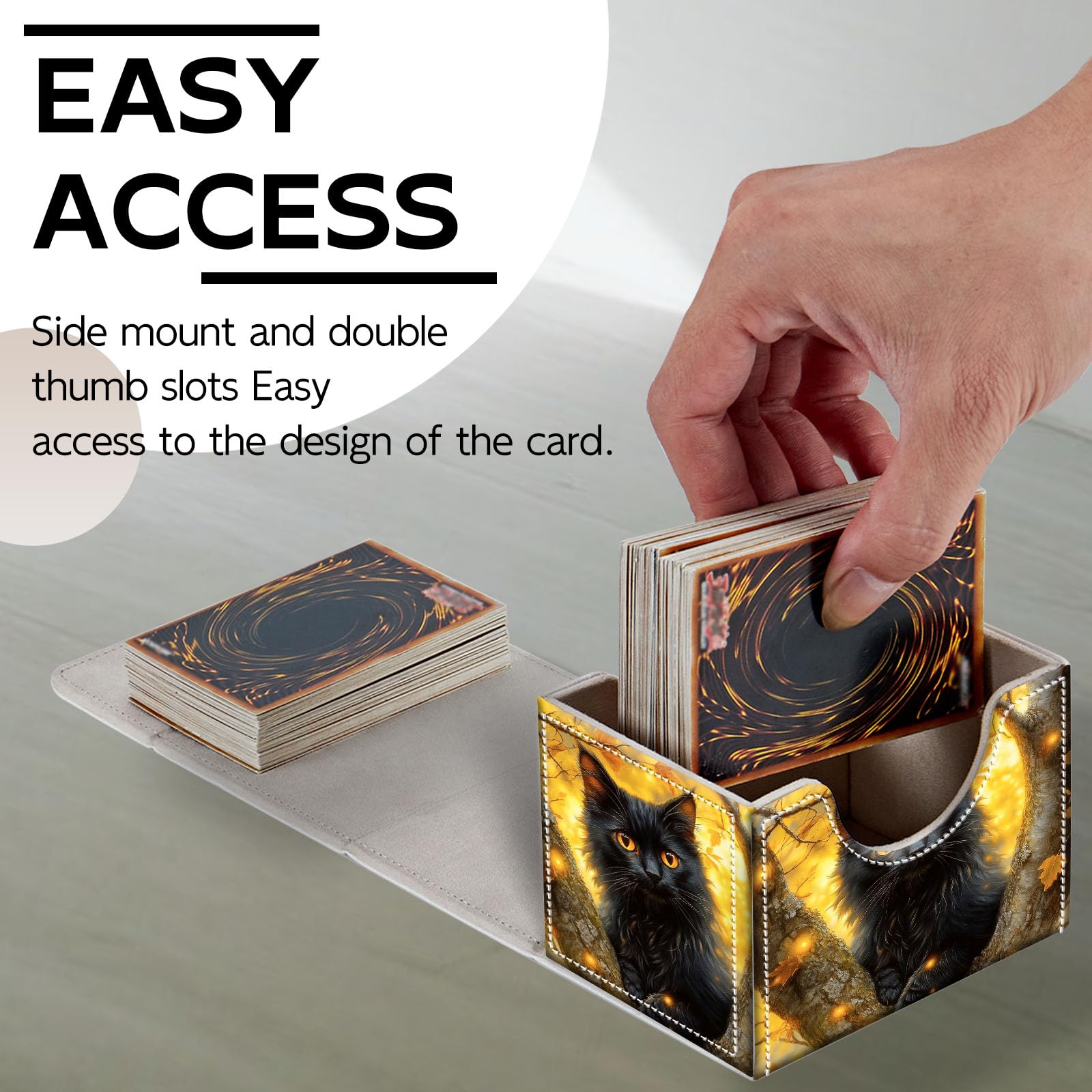 Amazon.com: DISUOFEART Trading Card Storage Box, Holds 100+ for